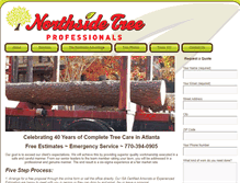 Tablet Screenshot of northsidetreeprofessionals.com